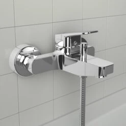 Ideal Standard Badearmatur Ceraplan Chrom Aufputz Mit Handbrause-Set -Badezimmerbedarf Geschäft 887351 3049 2