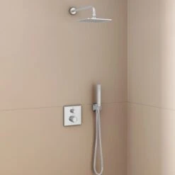 Ideal Standard Brausehalter Idealrain Atelier Chrom Eckig Für HB + Schlauch -Badezimmerbedarf Geschäft 887383 3049 5