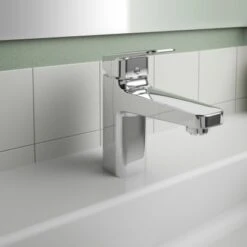 Ideal Standard Waschtischarmatur Ceraplan Chrom Niederdruck H90 -Badezimmerbedarf Geschäft 887644 3049 2