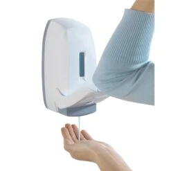 Wenko Desinfektionsmittelspender Assolo 0,45 L 9,5 X 20,5 X 10,5 Cm Weiß -Badezimmerbedarf Geschäft 89931 sb freisteller de 05