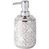 Wenko Seifenspender Barock Keramik Silber-Weiß