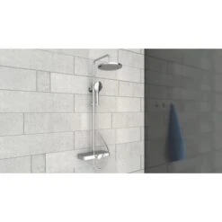 Eisl Duschset Futura Wellness Duschsystem Mit Thermostat Glasablage Chrom Grau -Badezimmerbedarf Geschäft 9002560798954 2759 3