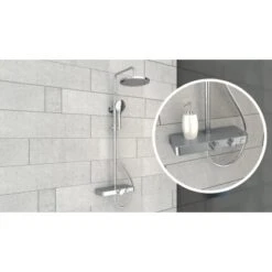 Eisl Duschset Futura Wellness Duschsystem Mit Thermostat Glasablage Chrom Grau -Badezimmerbedarf Geschäft 9002560798954 2759 4