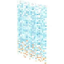 Eisl Textil Duschvorhang Mit Motiv Mosaik Blau-Orange 180 Cm X 200 Cm Waschbar 13 Eisl Textil Duschvorhang Mit Motiv Mosaik Blau-Orange 180 Cm X 200 Cm Waschbar -Badezimmerbedarf Geschäft 9002560799203 2759 5