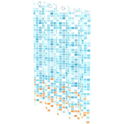 Eisl Textil Duschvorhang Mit Motiv Mosaik Blau-Orange 180 Cm X 200 Cm Waschbar 7 Eisl Textil Duschvorhang Mit Motiv Mosaik Blau-Orange 180 Cm X 200 Cm Waschbar – Bild 5