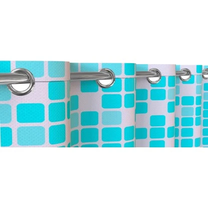 Eisl Textil Duschvorhang Mit Motiv Mosaik Blau-Orange 180 Cm X 200 Cm Waschbar 9 Eisl Textil Duschvorhang Mit Motiv Mosaik Blau-Orange 180 Cm X 200 Cm Waschbar – Bild 7