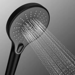 Wenko Duschkopf Ultimate Shower Schwarz/Grau Ø 13 Cm -Badezimmerbedarf Geschäft 903405 1068 14