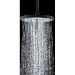 Wenko Regenduschkopf Ultimate Shower Schwarz/Grau Ø 25 Cm -Badezimmerbedarf Geschäft 903630 1068 08