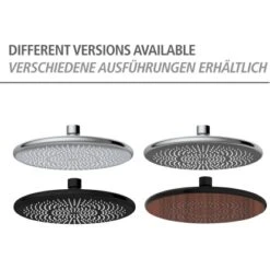 Wenko Regenduschkopf Watersaving Wood Ø 22,5 Cm -Badezimmerbedarf Geschäft 903683 1068 07