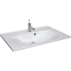 Fackelmann Waschbecken 80 Cm Capri Weiß