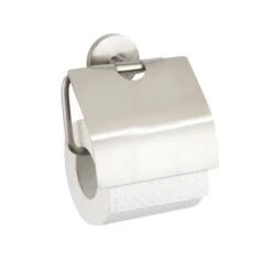 Wenko Toilettenpapierhalter Mit Deckel Cuba Zinkdruckguss, 13.5 X 13.5 X 4 Cm -Badezimmerbedarf Geschäft 90552 sb freisteller de 01