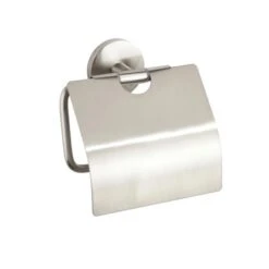 Wenko Toilettenpapierhalter Mit Deckel Cuba Zinkdruckguss, 13.5 X 13.5 X 4 Cm -Badezimmerbedarf Geschäft 90552 sb freisteller de 02