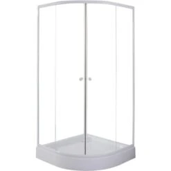 Sanotechnik Rundduschen-Set 195 Cm X 90 Cm X 90 Cm Weiß