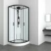 Sanotechnik Komplettdusche Epic Rund Schwarz 235 Cm X 90 Cm X 90 Cm -Badezimmerbedarf Geschäft 952526 4633 CL50 1