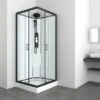 Sanotechnik Komplettdusche Epic Schwarz 235 Cm X 90 Cm X 90 Cm