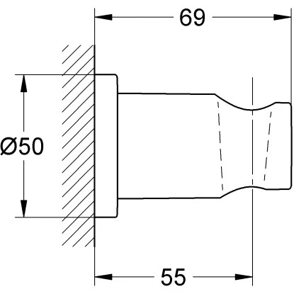 Grohe Handbrausehalter Rainshower Supersteel 4 Grohe Handbrausehalter Rainshower Supersteel – Bild 2