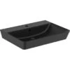Ideal Standard Waschtisch Connect Air 60x46 Cm 1 Hahnloch Mit Überlauf Schwarz
