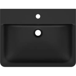 Ideal Standard Waschtisch Connect Air 60x46 Cm 1 Hahnloch Mit Überlauf Schwarz -Badezimmerbedarf Geschäft 9802745 3049 2