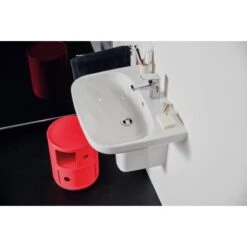 Ideal Standard Waschtisch I.life A 60x48 Cm 1 Hahnloch Mit Überlauf Weiß -Badezimmerbedarf Geschäft 9802877 3049 10