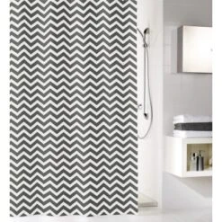 Kleine Wolke Zack Duschvorhang Schiefer 120x200 Cm