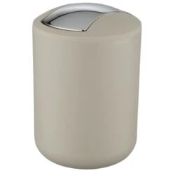 Wenko Schwingdeckeleimer Brasil 2 L Taupe