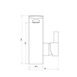 Schütte Waschtischarmatur Panama Chrom -Badezimmerbedarf Geschäft maturpanamachrom Zeichnung
