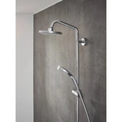 Hansgrohe Showerpipe Croma 160 1jet Mit Thermostat Chrom -Badezimmerbedarf Geschäft ower Arm 3742 27135000 tif