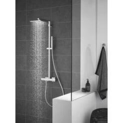Grohe Überkopfbrause-Set Euphoria Cube 230 Mit Thermostat Chrom -Badezimmerbedarf Geschäft riacube duschsystem milieu