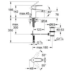 Grohe Eurostyle C Einhand-Bidetbatterie DN 15 7 Grohe Eurostyle C Einhand-Bidetbatterie DN 15 -Badezimmerbedarf Geschäft style einhandbidetbatterie