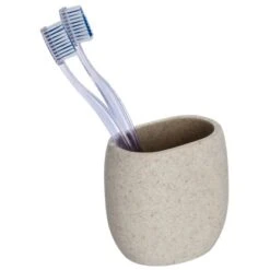 Wenko Zahnputzbecher Puro Steingrau -Badezimmerbedarf Geschäft utzbecher Puro Steingrau 3