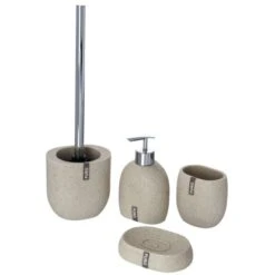 Wenko Zahnputzbecher Puro Steingrau -Badezimmerbedarf Geschäft utzbecher Puro Steingrau 6